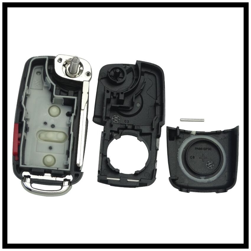 Caixa Para Comando Volkswagen Flip 2 Botões+1Lateral (5K0)