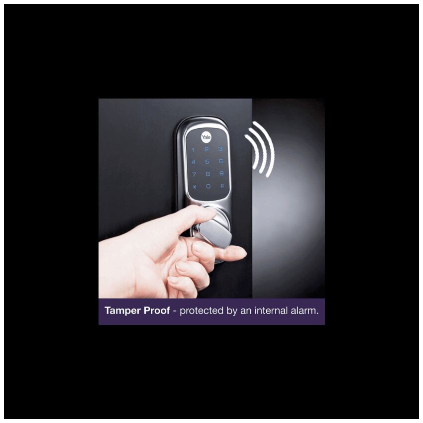 FECH YALE KEYLESS DE SOBREPOR CROMADA SATINADA YD-01-CON-NOMOD-CH