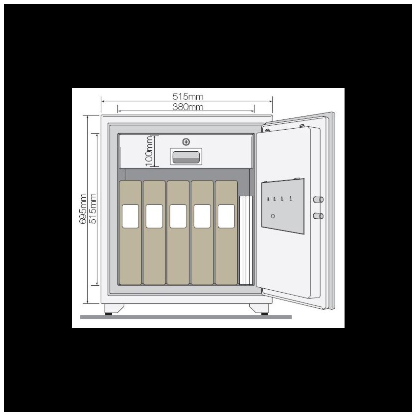 Cofre YALE corta fogo YFM/695/FG2