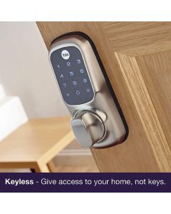 FECH YALE KEYLESS DE SOBREPOR CROMADA SATINADA YD-01-CON-NOMOD-CH