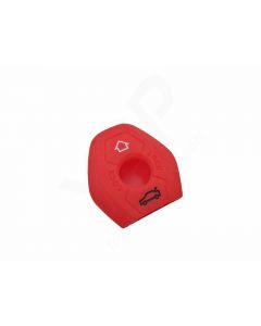 Capa silicone BMW, três botões, vermelho