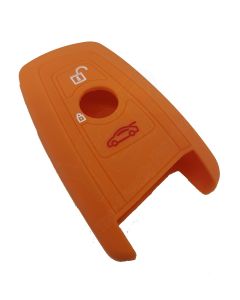 Capa silicone BMW, três botões, laranja