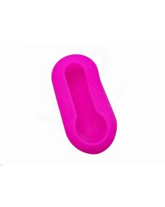 Capa silicone Fiat, flip três botões, rosa