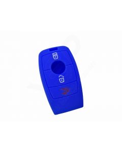Capa silicone Mercedes, três botões, Smartkey proximidade, azul