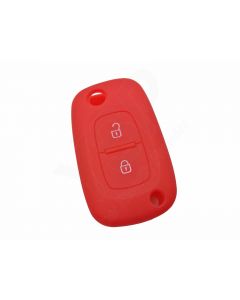 Capa silicone Renault, dois botões, vermelha