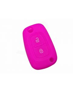 Capa silicone Renault, dois botões, rosa