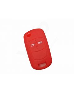 Capa silicone Opel, flip dois botões, vermelho