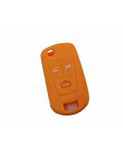Capa silicone Opel, flip três botões, laranja