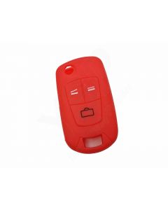 Capa silicone Opel, flip três botões,vermelho