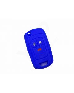 Capa silicone Opel, flip três botões, azul