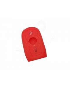 Capa silicone Opel, três botões, Smartkey proximidade, vermelha