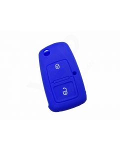 Capa silicone Volkswagen, dois botões, azul