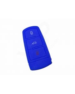 Capa Silicone Volkswagen, três botões, Smartkey proximidade, azul