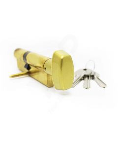 Cilindro Tesa TE5 50x40mm latonado com botão