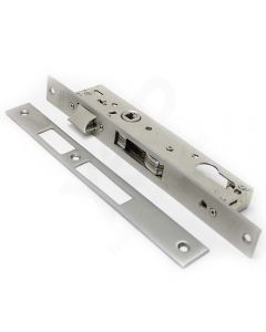 Fechadura de embutir alumínio Tesa 4240, entrada 20mm, inox