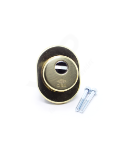 Escudo de segurança Cisa dourado, 40 mm