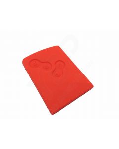 Capa silicone Renault, quatro botões, vermelho