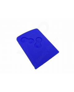 Capa silicone Renault, quatro botões, azul