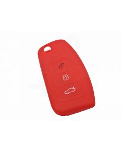 Capa silicone Ford, flip três botões, vermelho