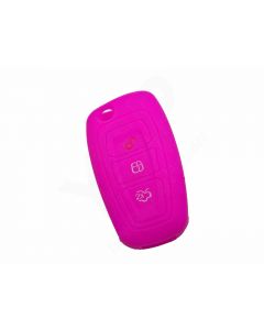 Capa silicone Ford, três botões, rosa