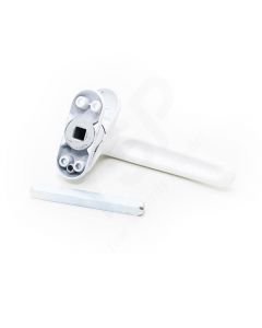 Puxador de muleta Tesa M1500, branco