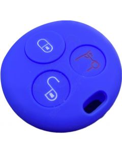 Capa silicone Smart, três botões (antiga), azul