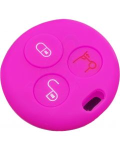 Capa silicone Smart, três botões (antiga), rosa