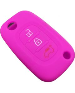 Capa silicone Smart, três botões, rosa
