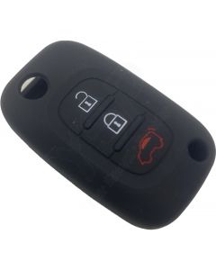 Capar silicone Smart, três botões, negro